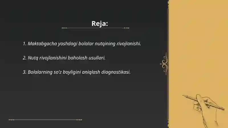 Maktabgacha tarbiya davrida bilish jarayonlari psixodiagnostikasi 2