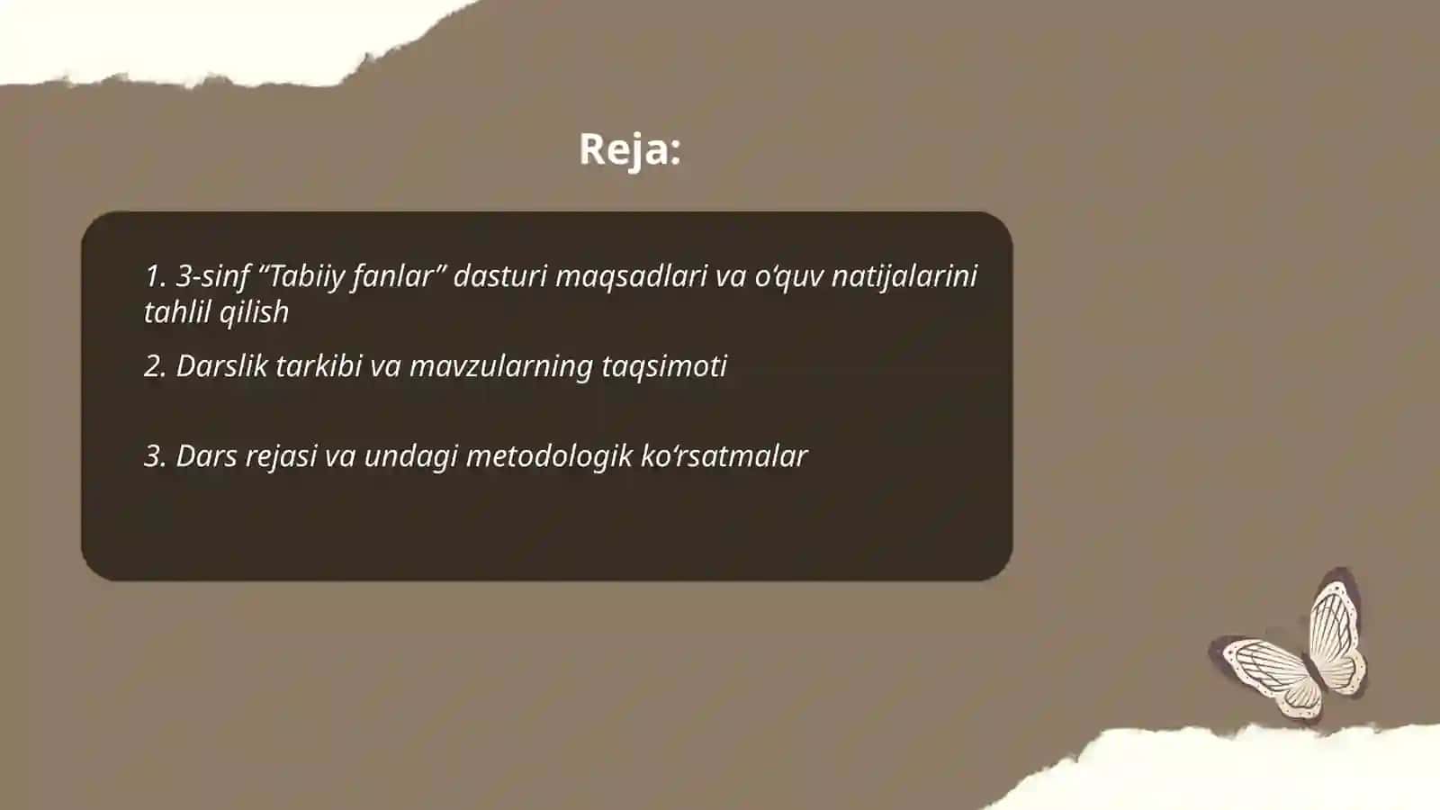 3-sinf “Tabiiy fanlar” dasturi 2
