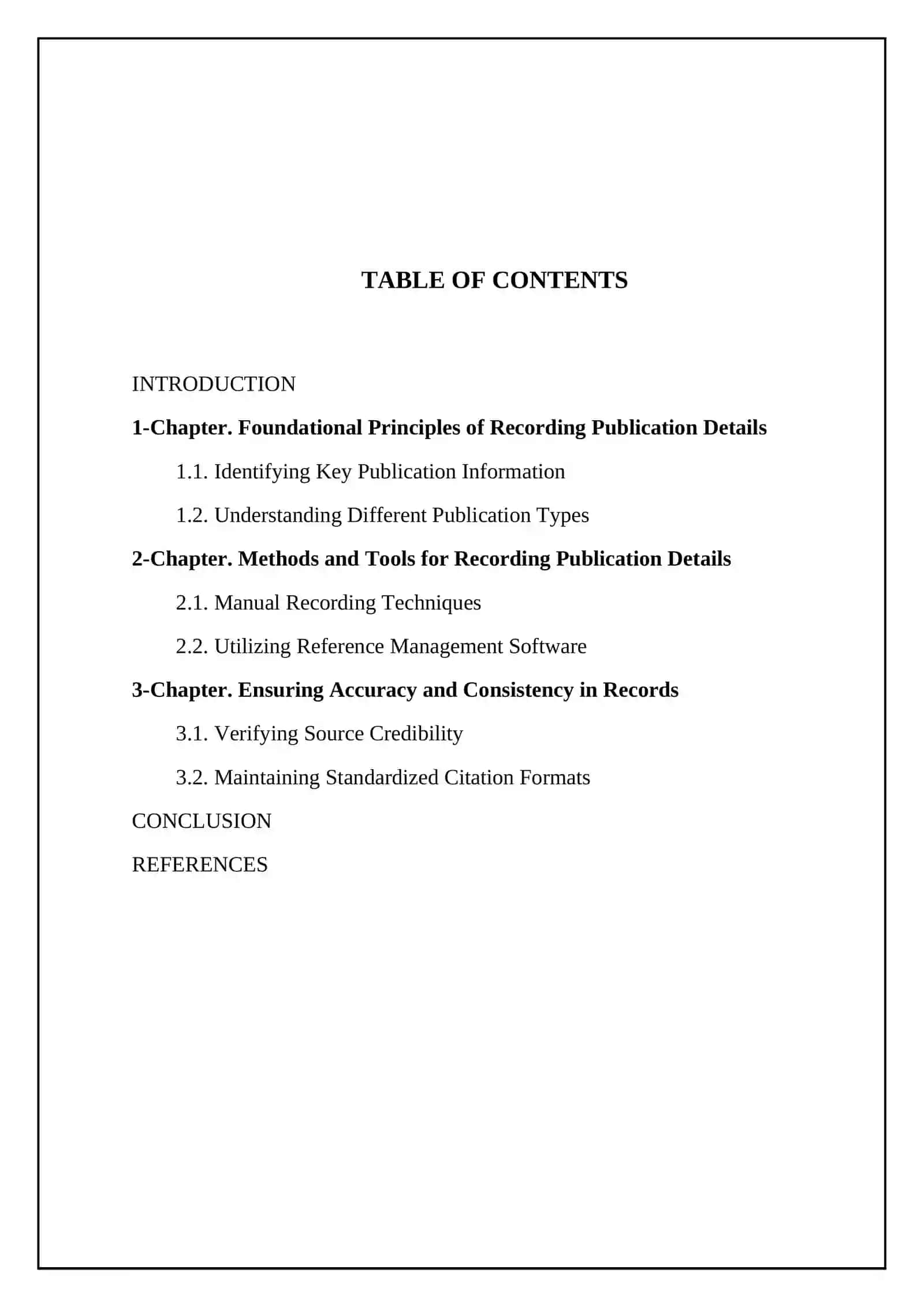 Recording publication details 2