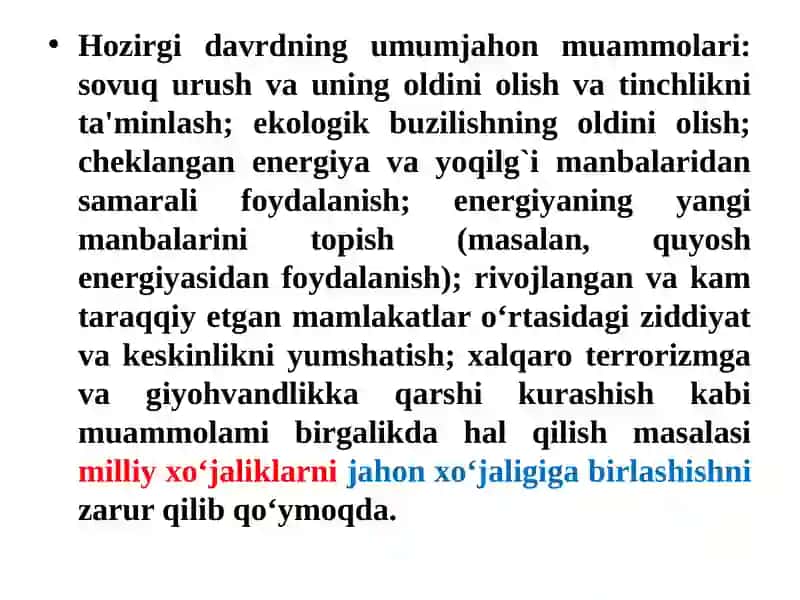 Jahon iqtisodiy rivojlanishi 2