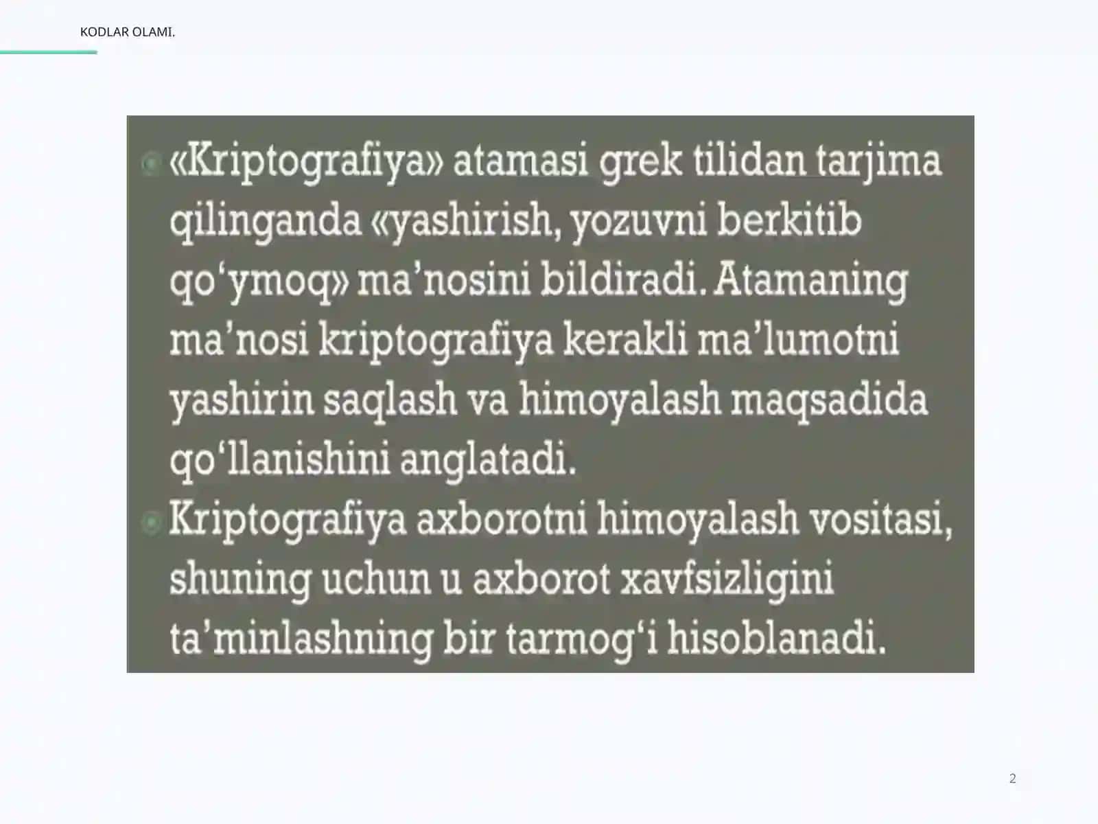 AXBOROTLARNIKODLASH 2