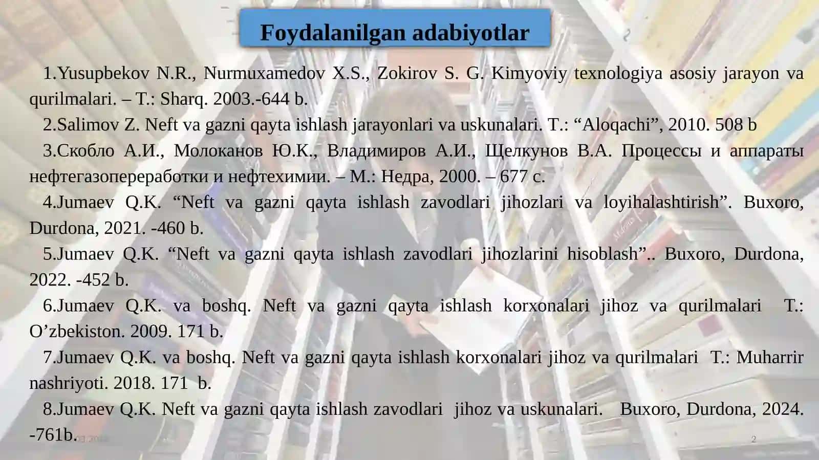 BOSIM OSTIDA ISHLAYDIGAN APPARATLARNI ISHLATISH 2