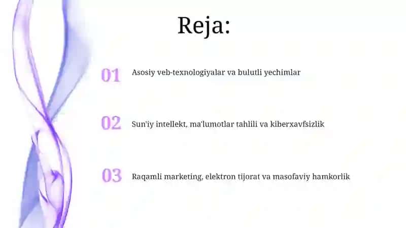 Internetim koniyatlaridan samarali foydali texnologiyasi 2