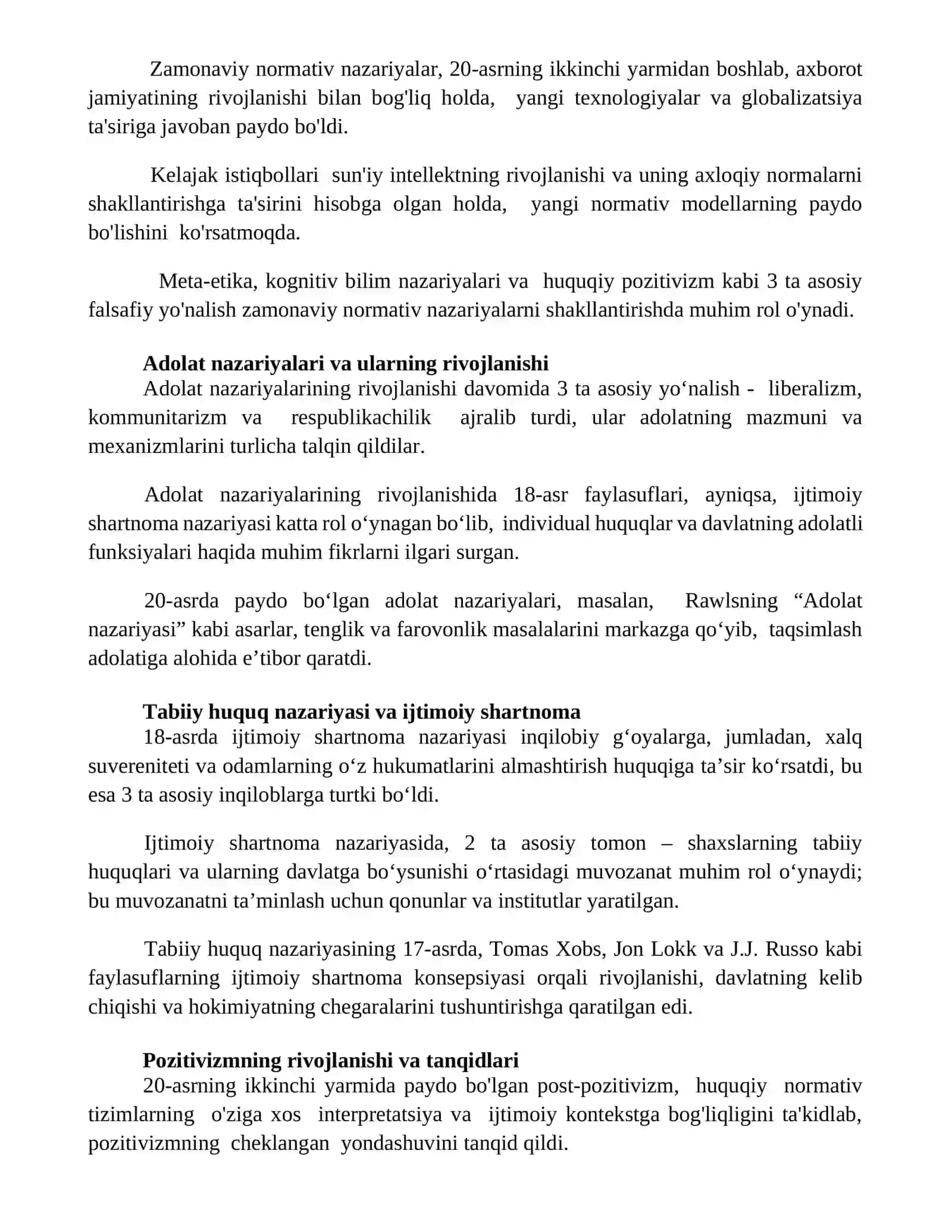 Qadryat nazariyasining shakllanish tarixi 2