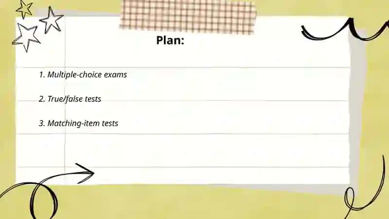 Types of exams and tests 2