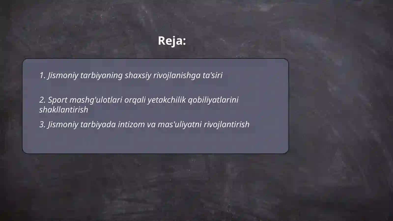 Jismoniy tarbiyada shaxsni tarbiyalash 2