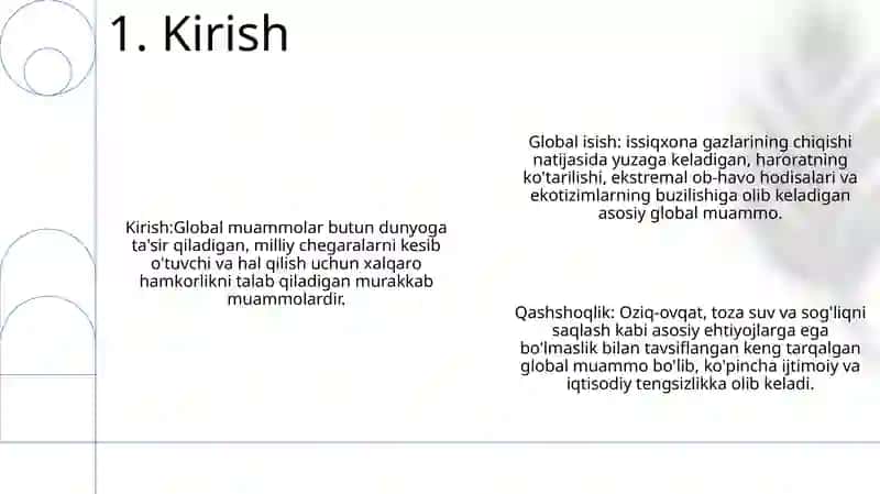 Global Muammolar 2
