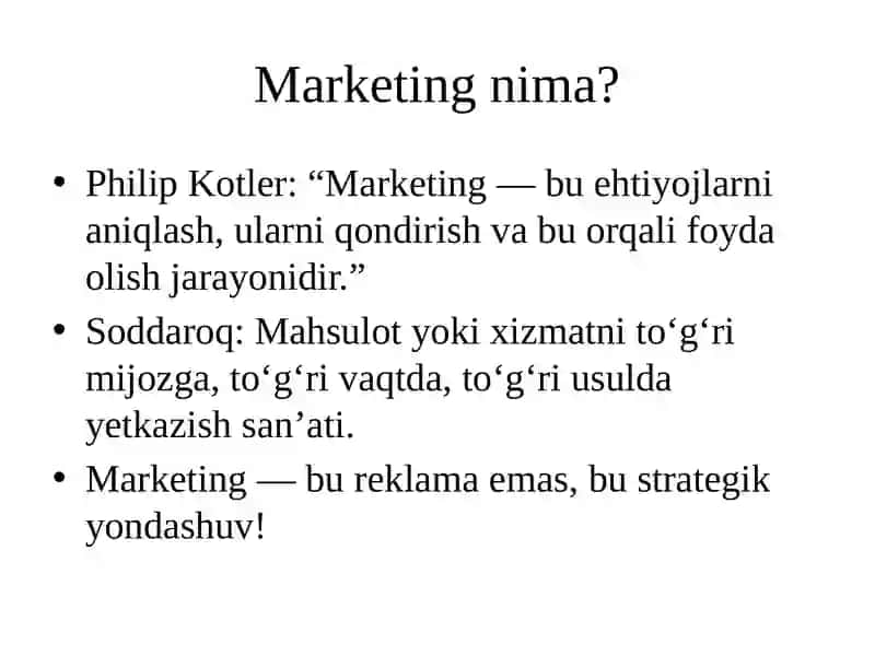 Marketing va SMM 2