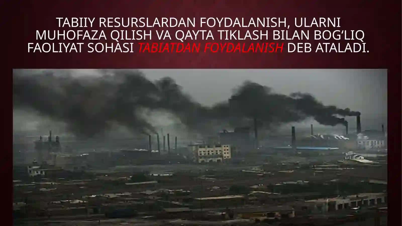 Zamonaviy ekologik muammolar 2