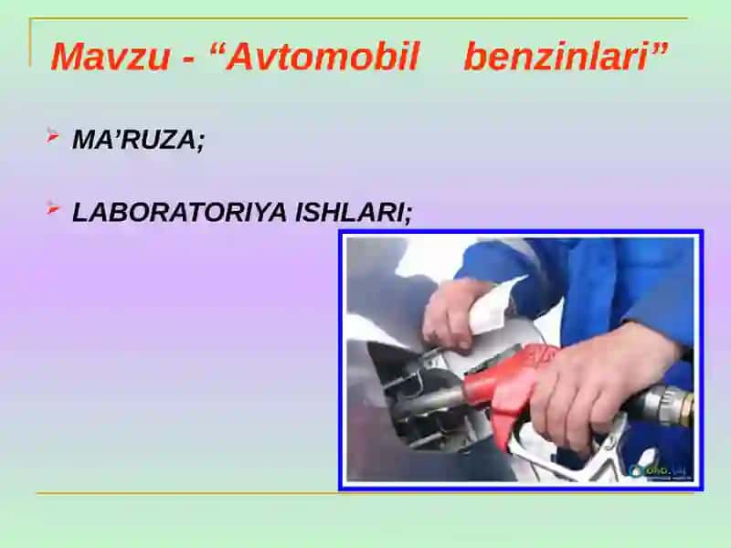 Avtomobil benzinlari 2