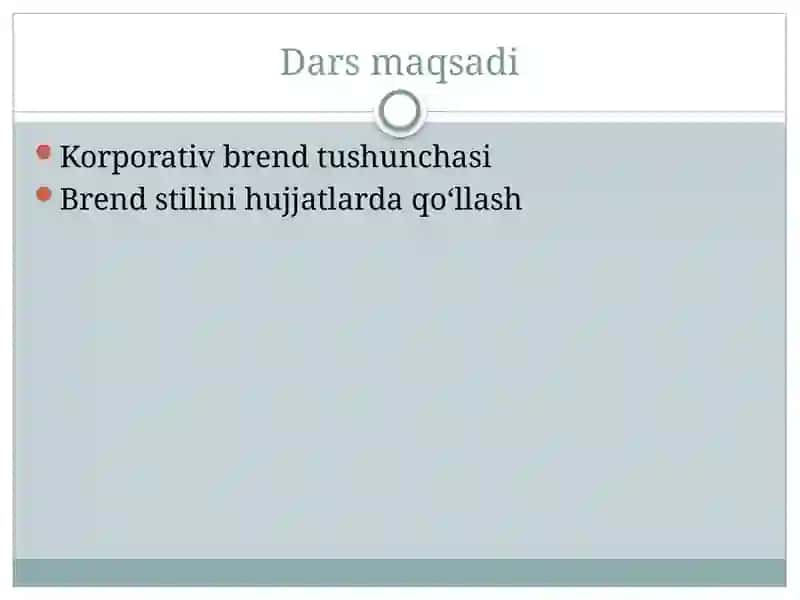 Korporativ brend va unga xos stil 2