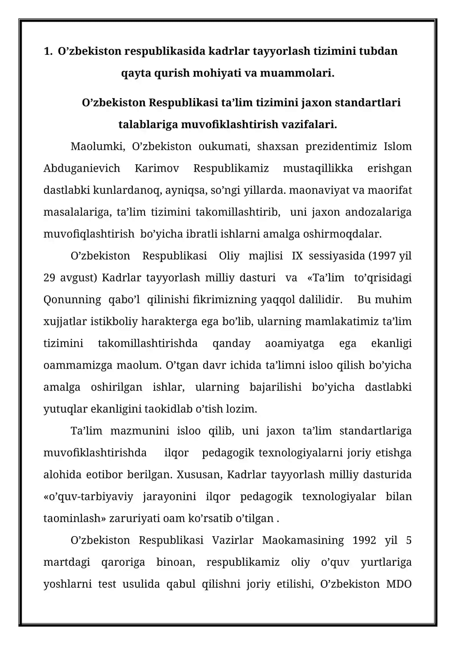 Kadrlar tayyorlash milliy modeli 2