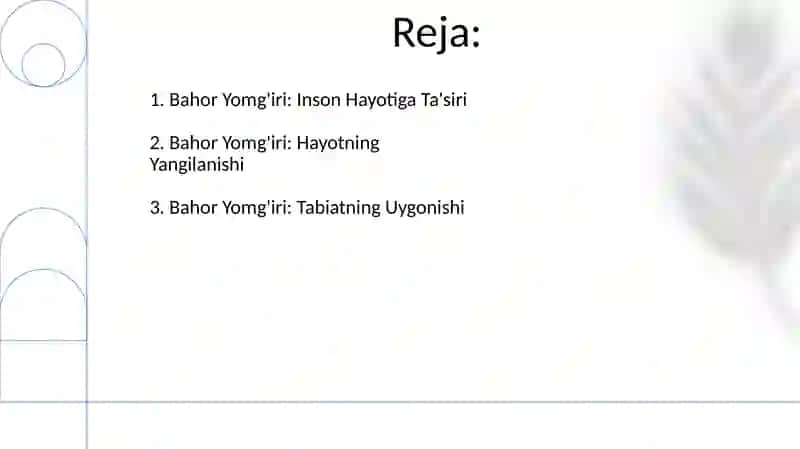 Bahor Yomg'iri 2