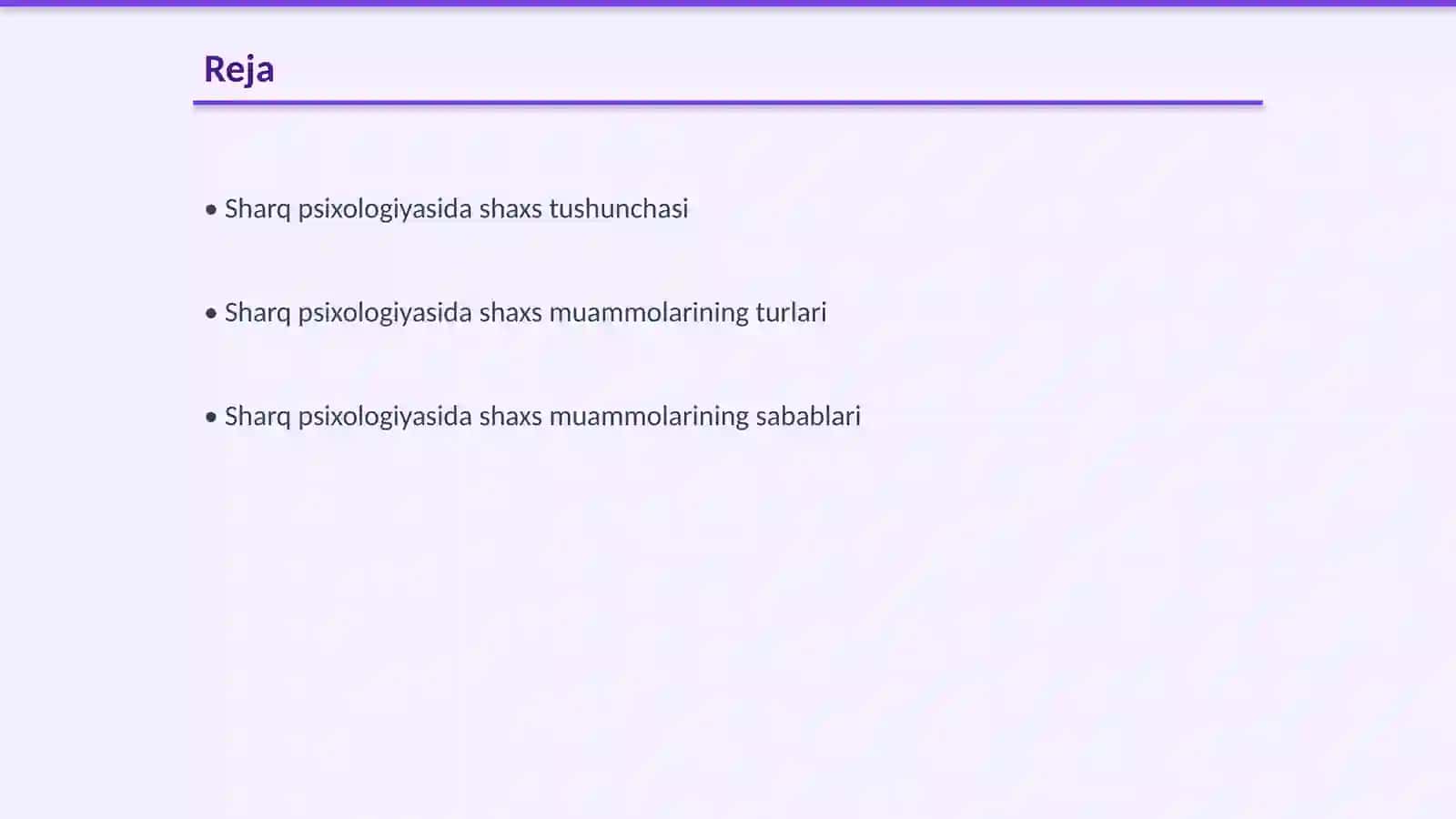 Sharq psixologiyasida shaxs muammosi 2