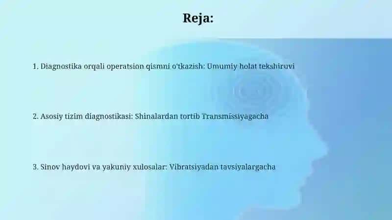 Umumiy holat diagnostikasi 2