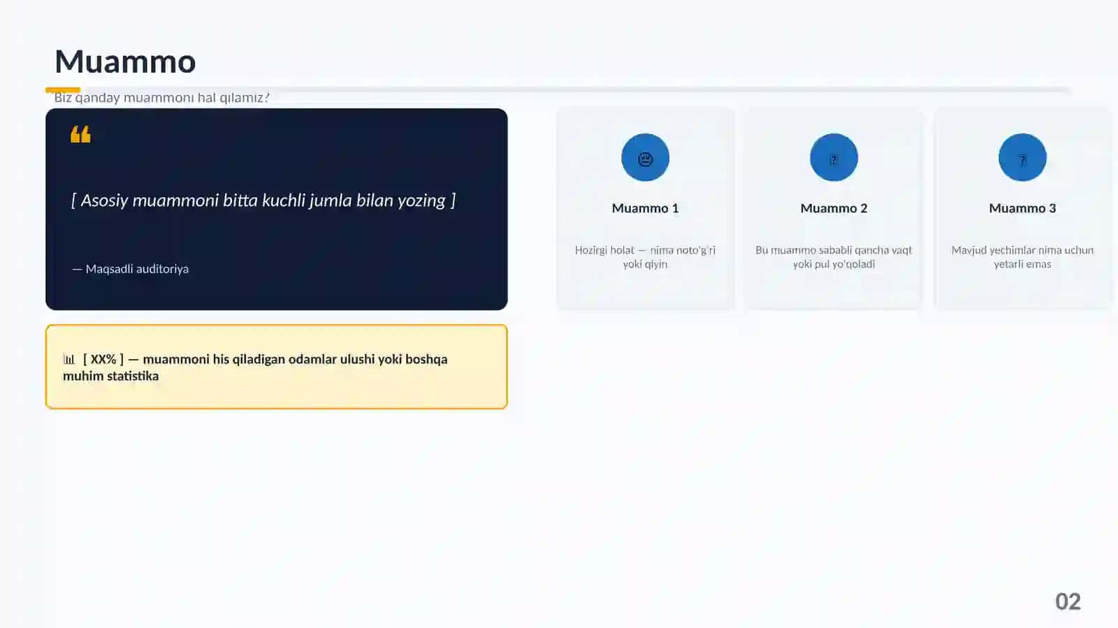 💼 Biznes Taqdimot Shabloni — Professional Pitch Deck (13 slayd ) 2