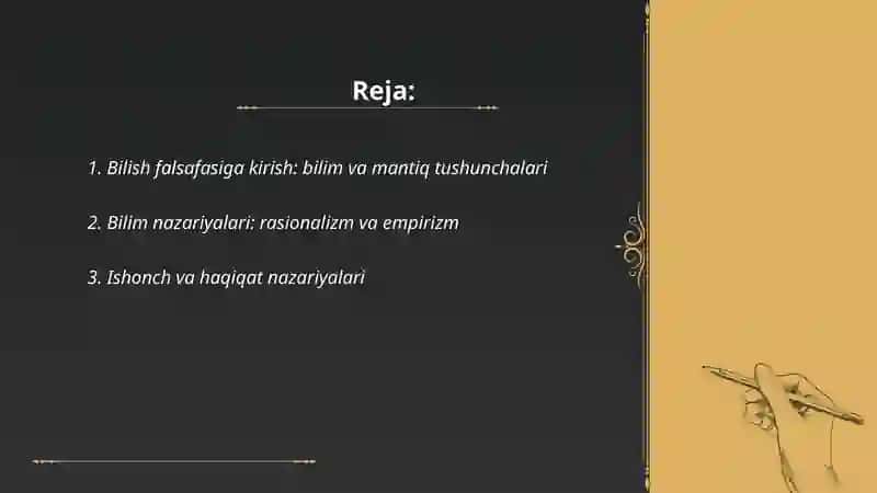 Bilish falsafasi mantiq 2