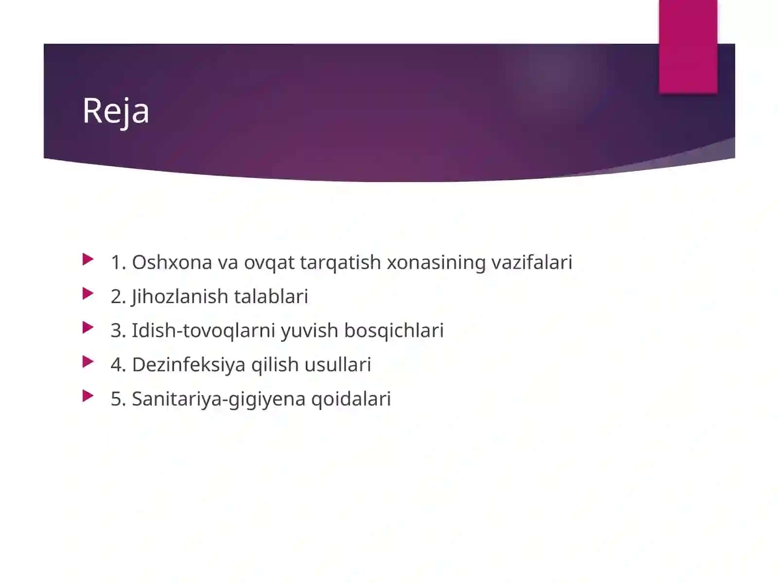 Oshxonavaovqattarqatishxonasinijihozlanishi 2