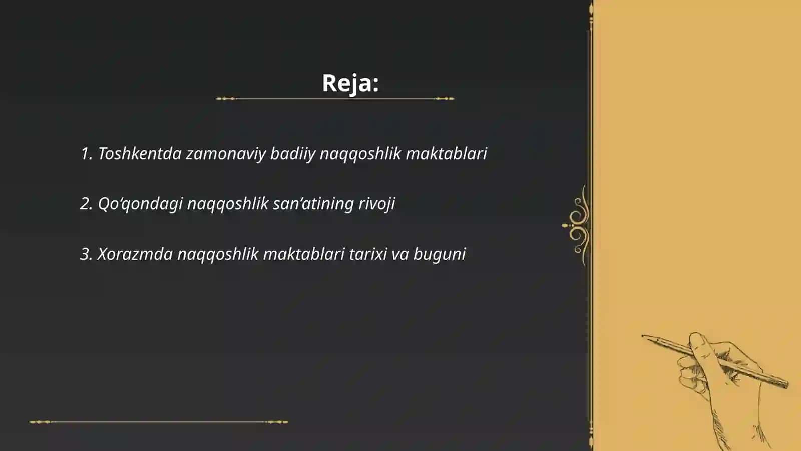 Xorazmda naqqoshlik maktablari tarixi va buguni 2