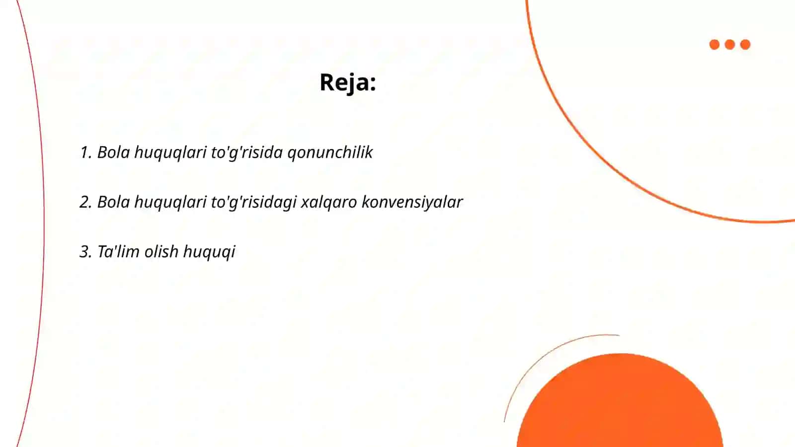 Bola huquqlaring kafolatlari 2