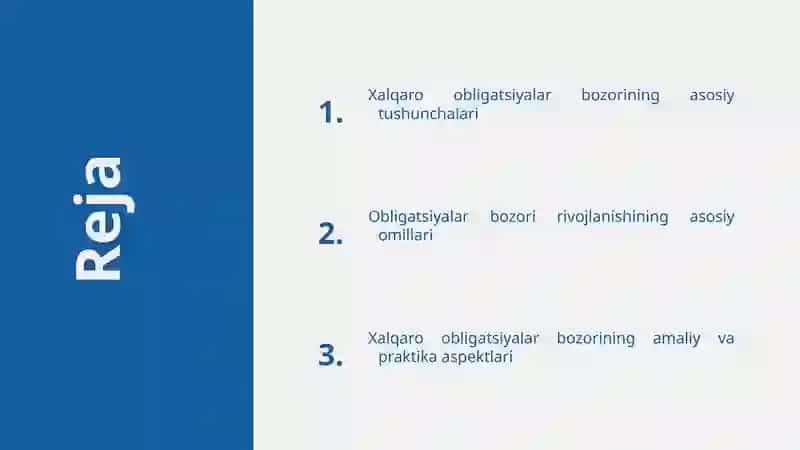 Xalqaro obligatsiyalar bozori va uning rivojlanishi 2