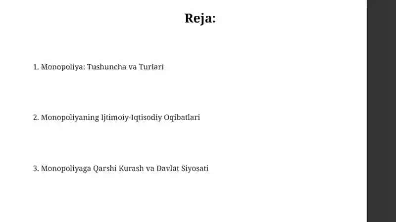 Monopoliya: Ta'rif, Turlari va Xususiyatlari 2