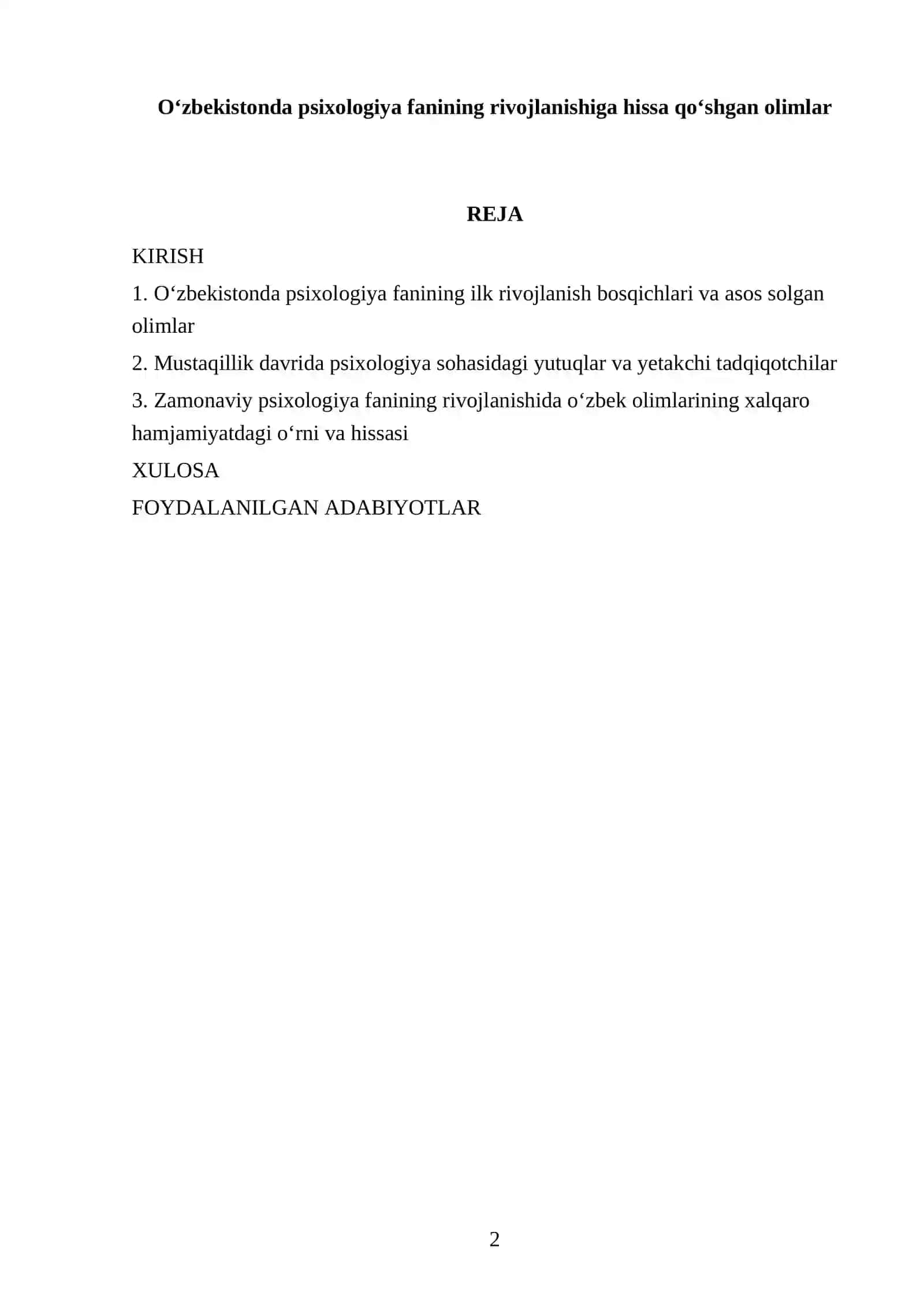 O'zbekistonda psixologiya fanining rivojlanishiga hissa qoʻshgan olimlar 2