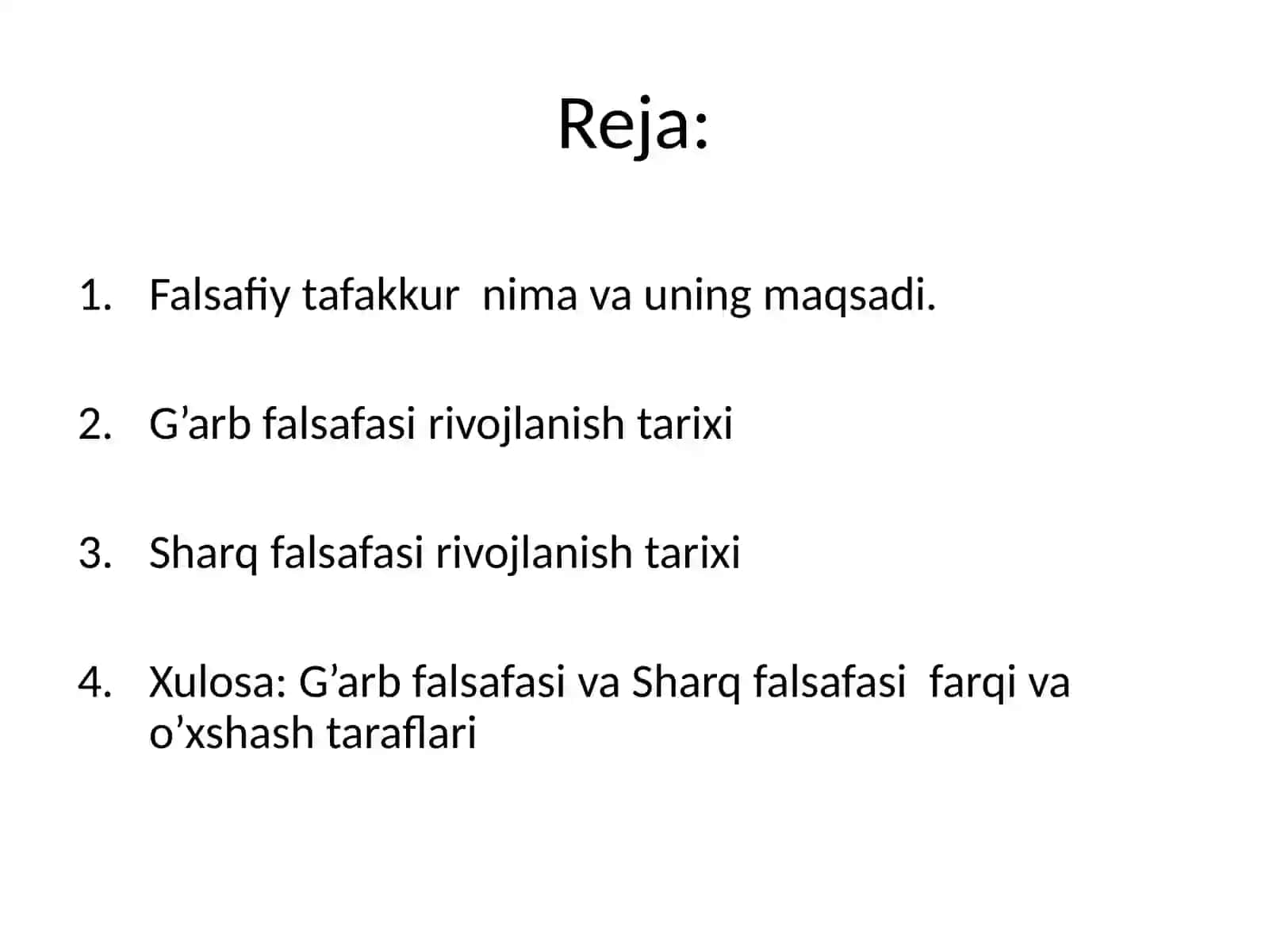 falsafiy tafakkur taraqqiyot bosqichlari 2