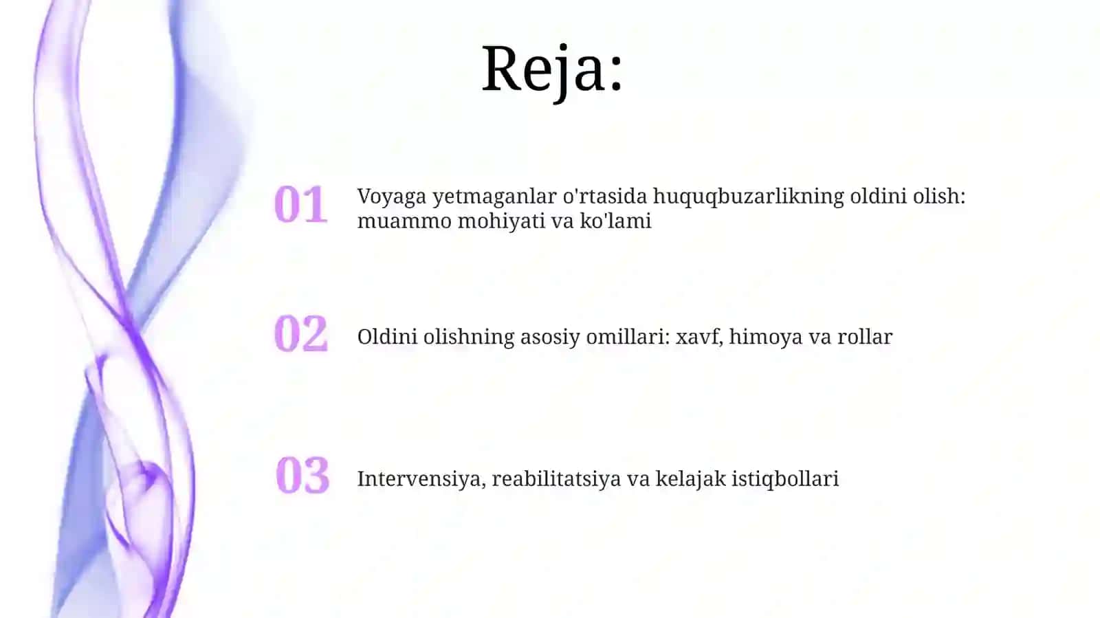 Voyaga yetmaganlar o'rtasida huquqbuzarlikning oldini olish 2