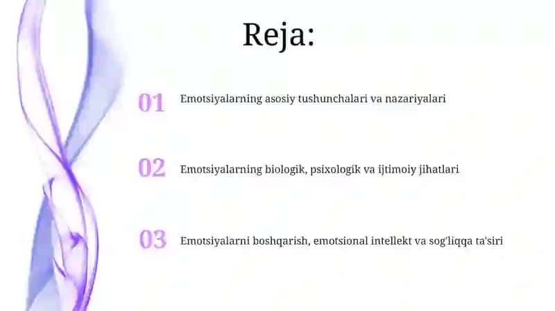 Emotsiyalar: Ta'riflar va Turlari 2
