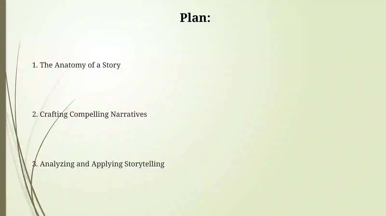 Telling astory 2