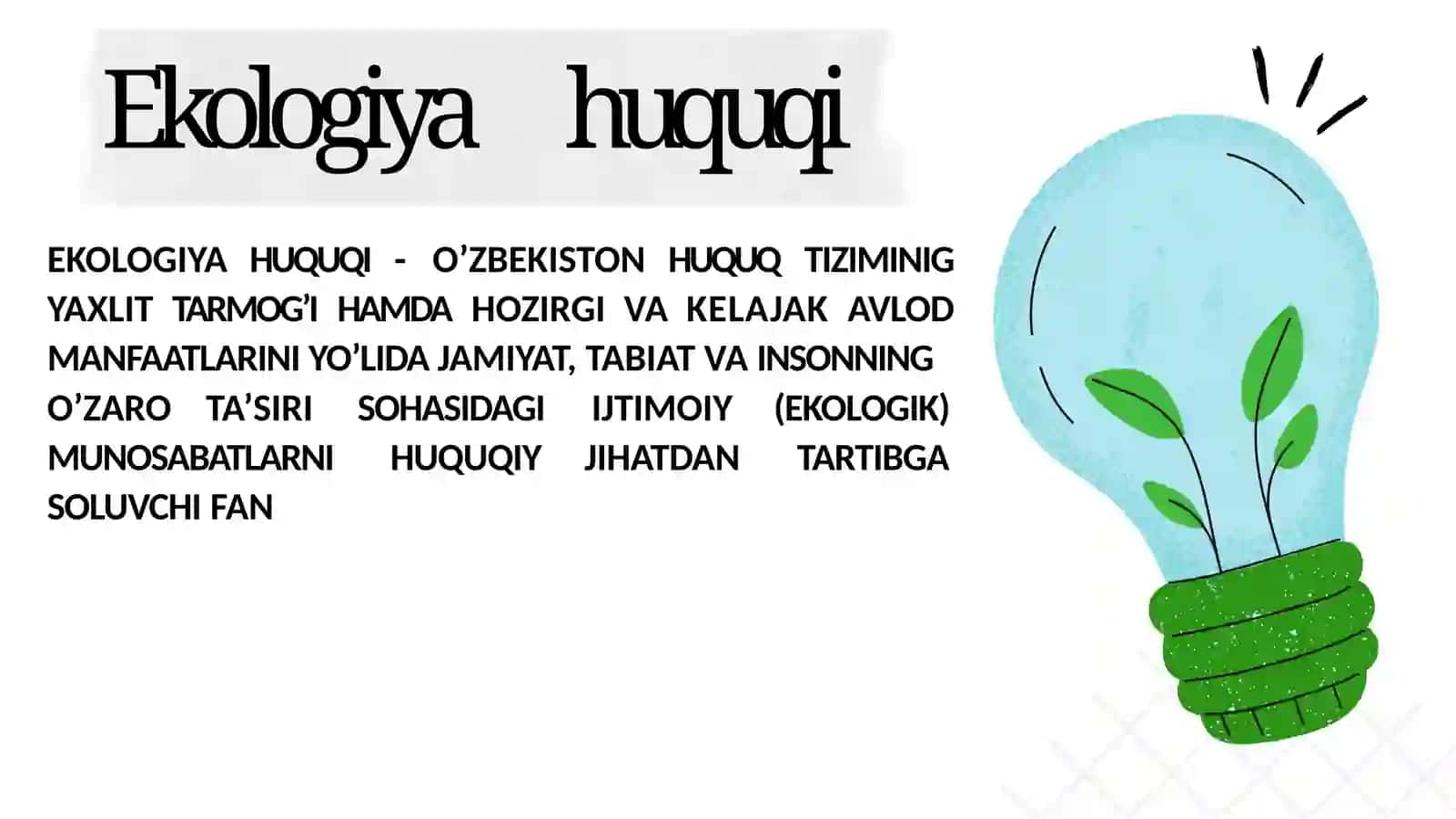 EKOLOGIK HUQUQLAR 2