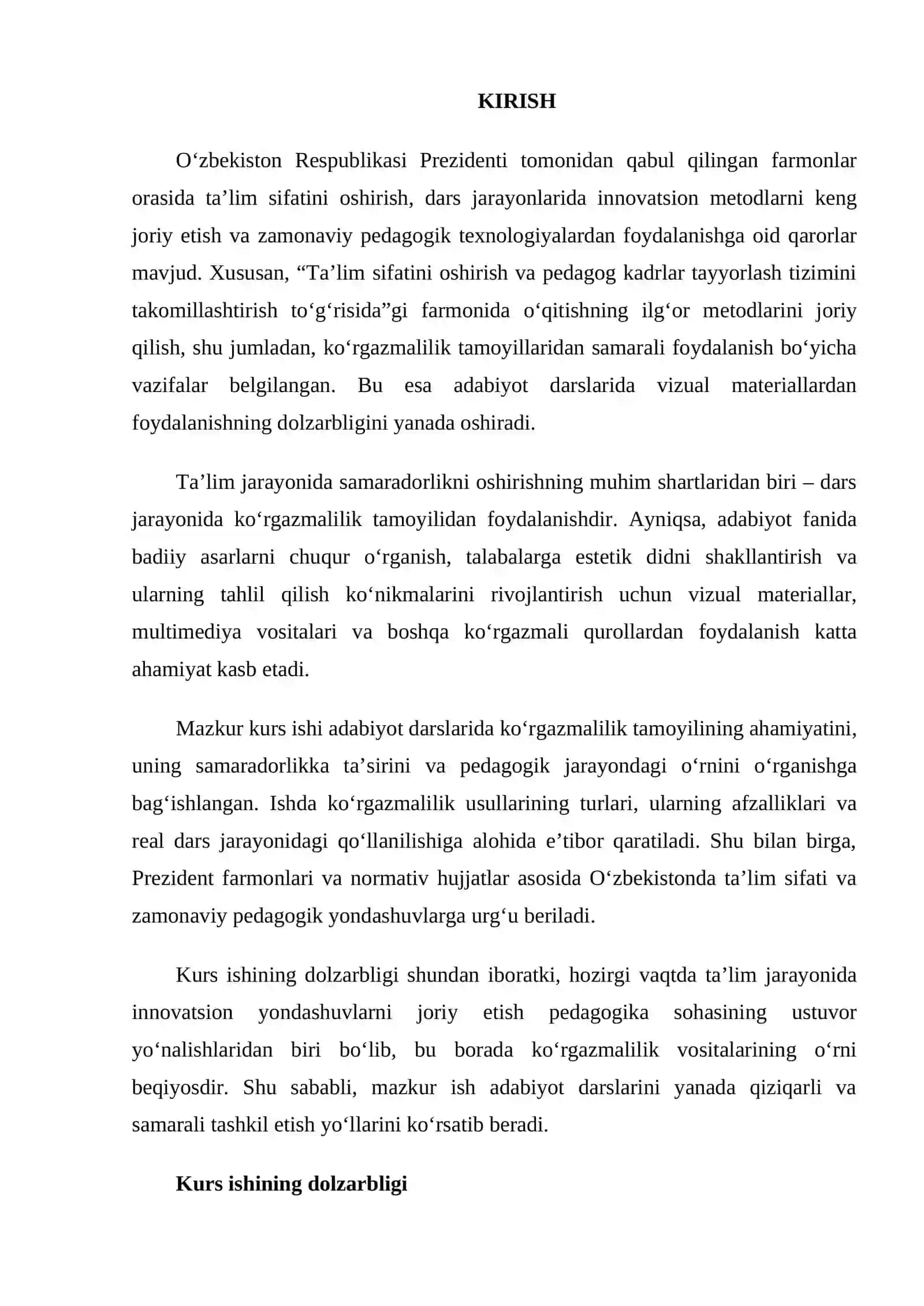 ADABIYOT DARSLARIDA KO‘RGAZMALILIK 2