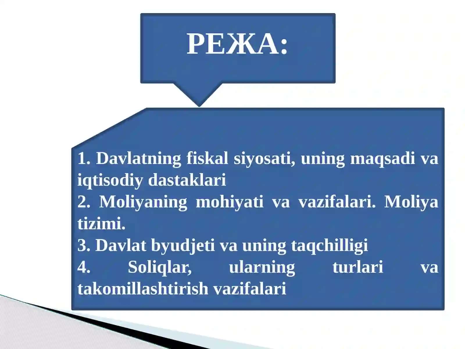 Fiskal siyosat, Davlat byudjeti va uning taqchilligi 2