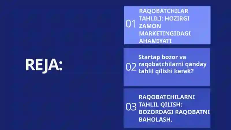 Raqobatchilar tahlili 2