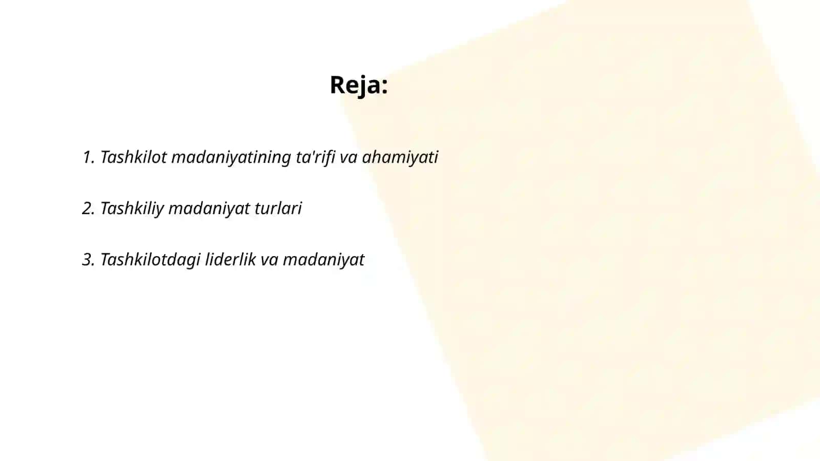 Biznesda tashkiliy madaniyat 2