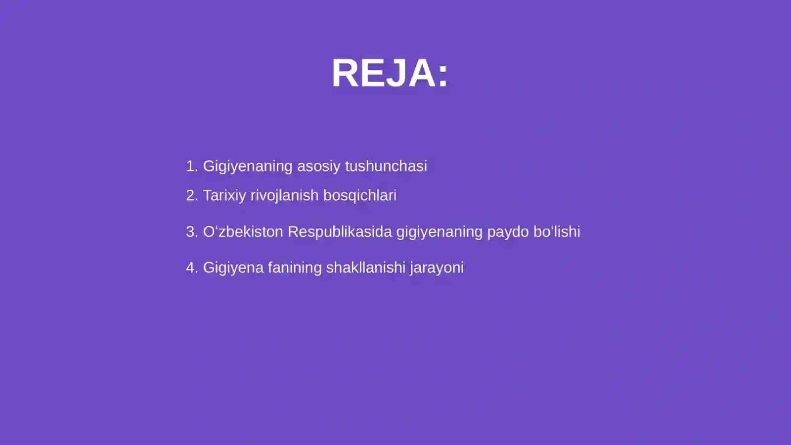 Gigiyenaning rivojlanish tarixi 2