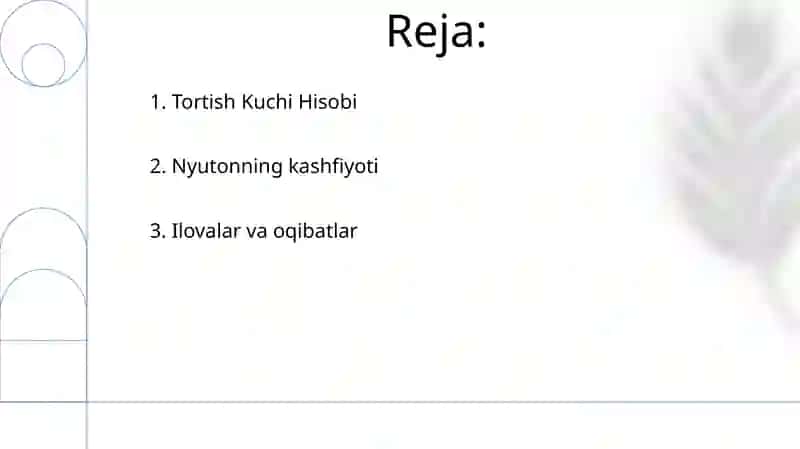 Butun olam tortishish qonuni 2