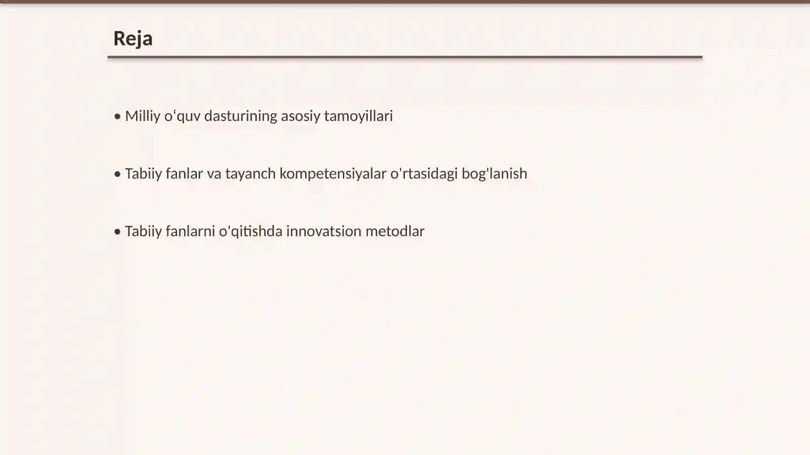 Milliy oʻquv dasturida tabiiy fanlarni oʻqitish orqali tayanch konpetnsiyalarni rivojlantirish 2