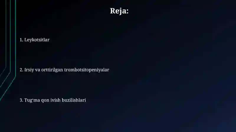 Tug'ma qon ivish buzilishlari 2