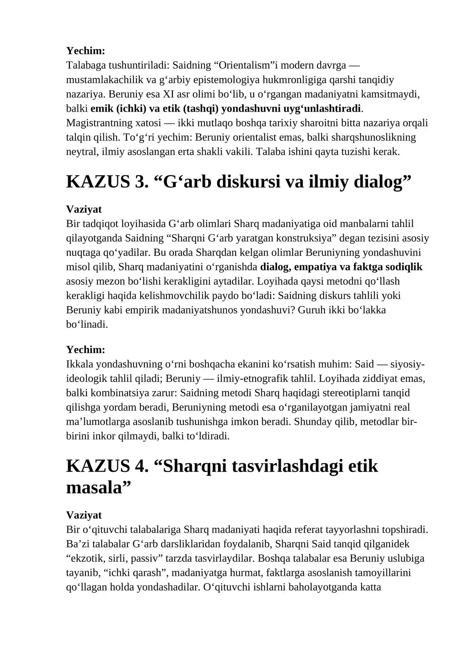 Beruniy sharq va g’arb ilmiy dialogida 2