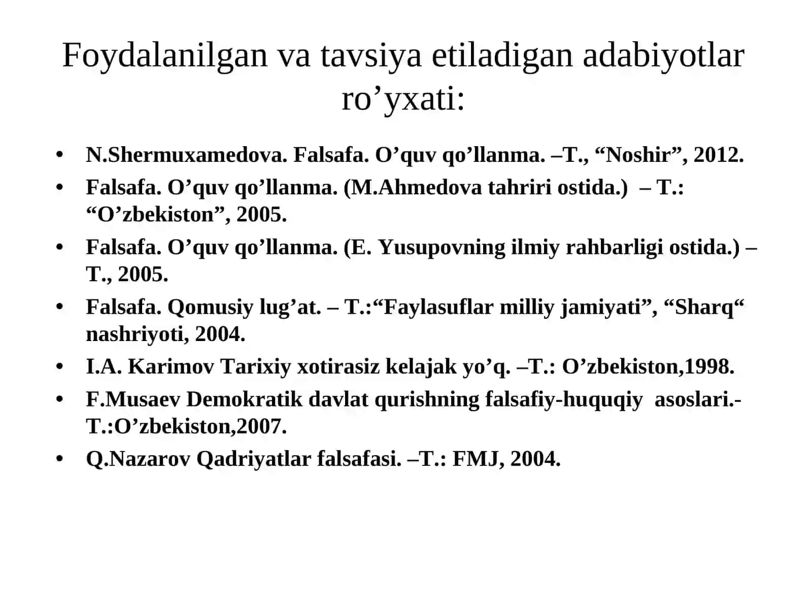 Jamiyat va inson falsafasi 2