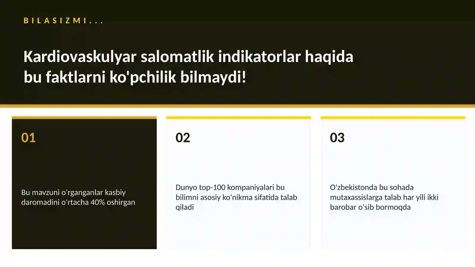 Kardiovaskulyar salomatlik indikatorlar 2