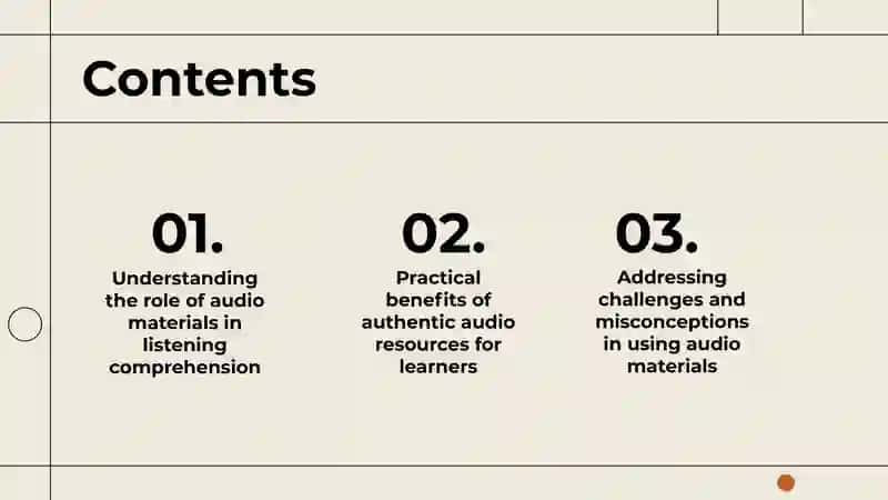 Audio materials in language learning 2