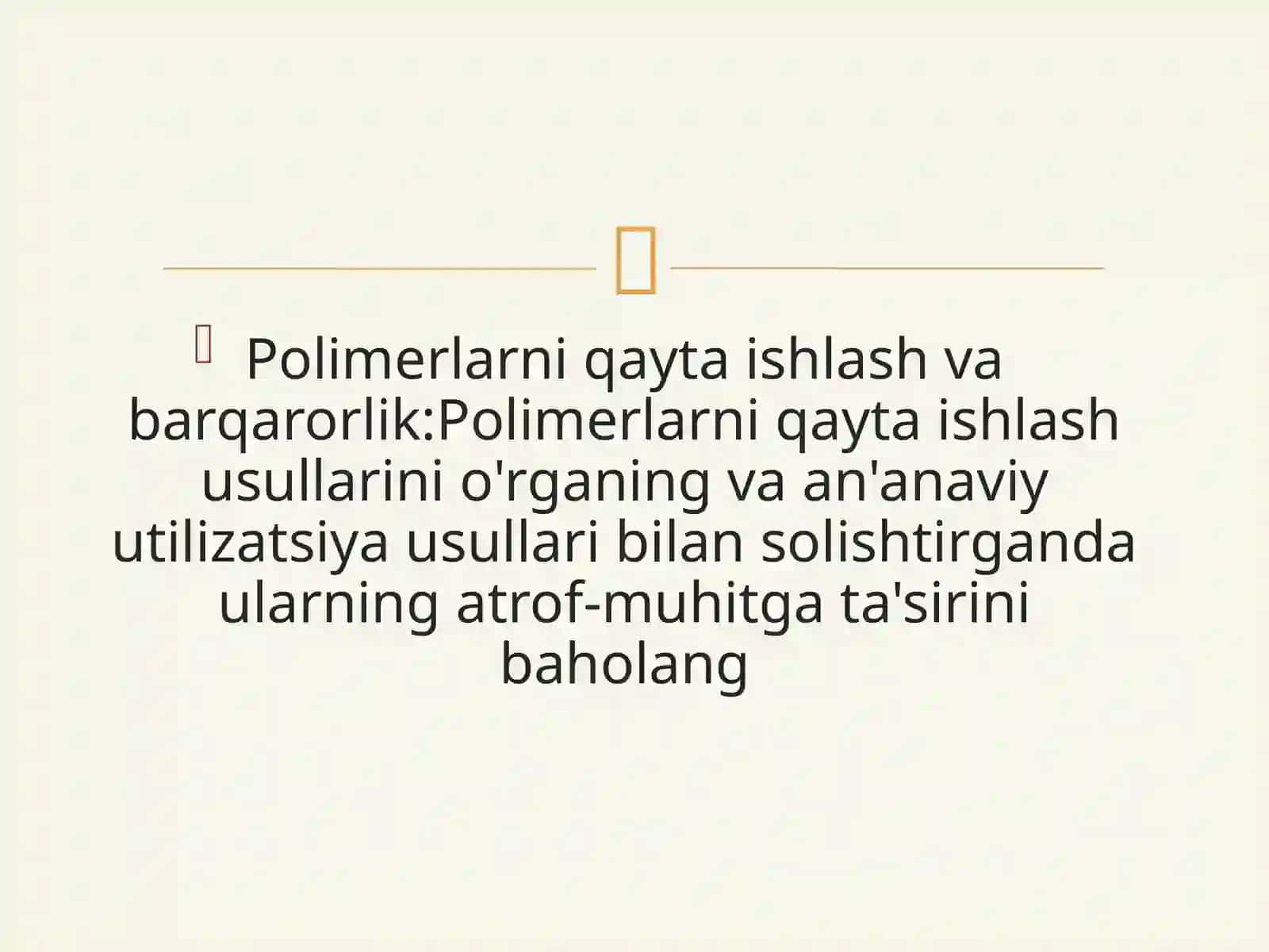 Polimerlarniqaytaishlashvabarqarorlik 2