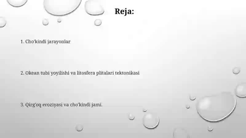 Dengiz va okeanlarning geologik ishini baholash 2