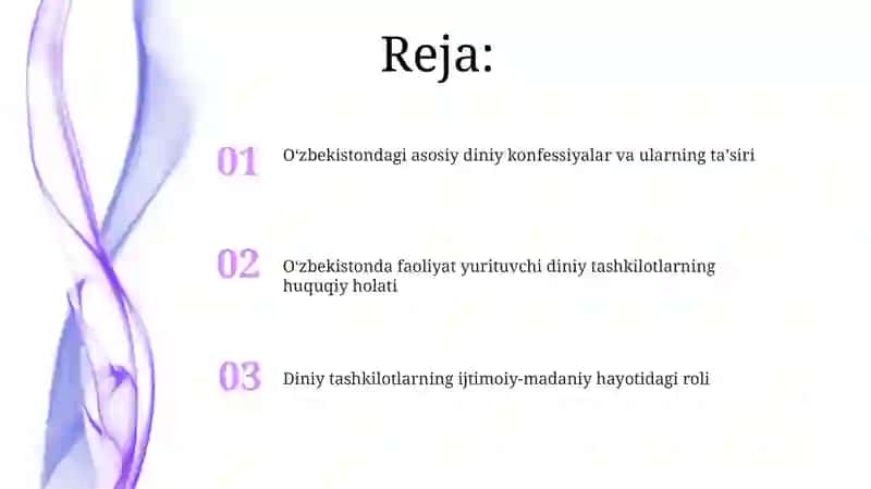 Diniy tashkilotlar va ularning faoliyati 2