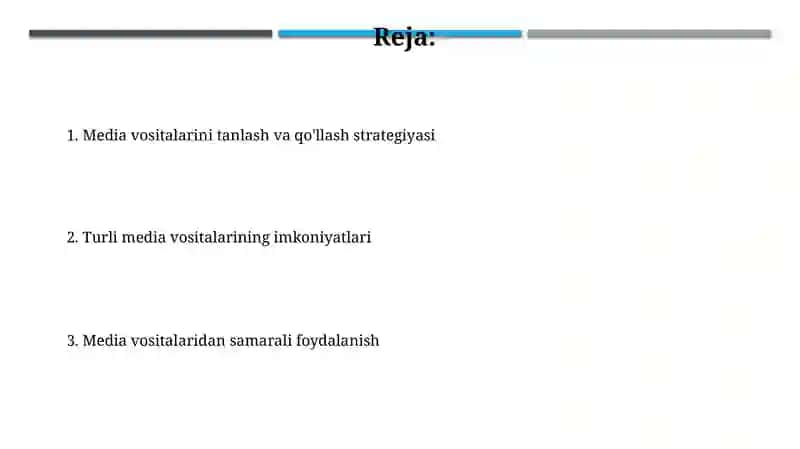 Media vositalaridan unumli foydalanish 2