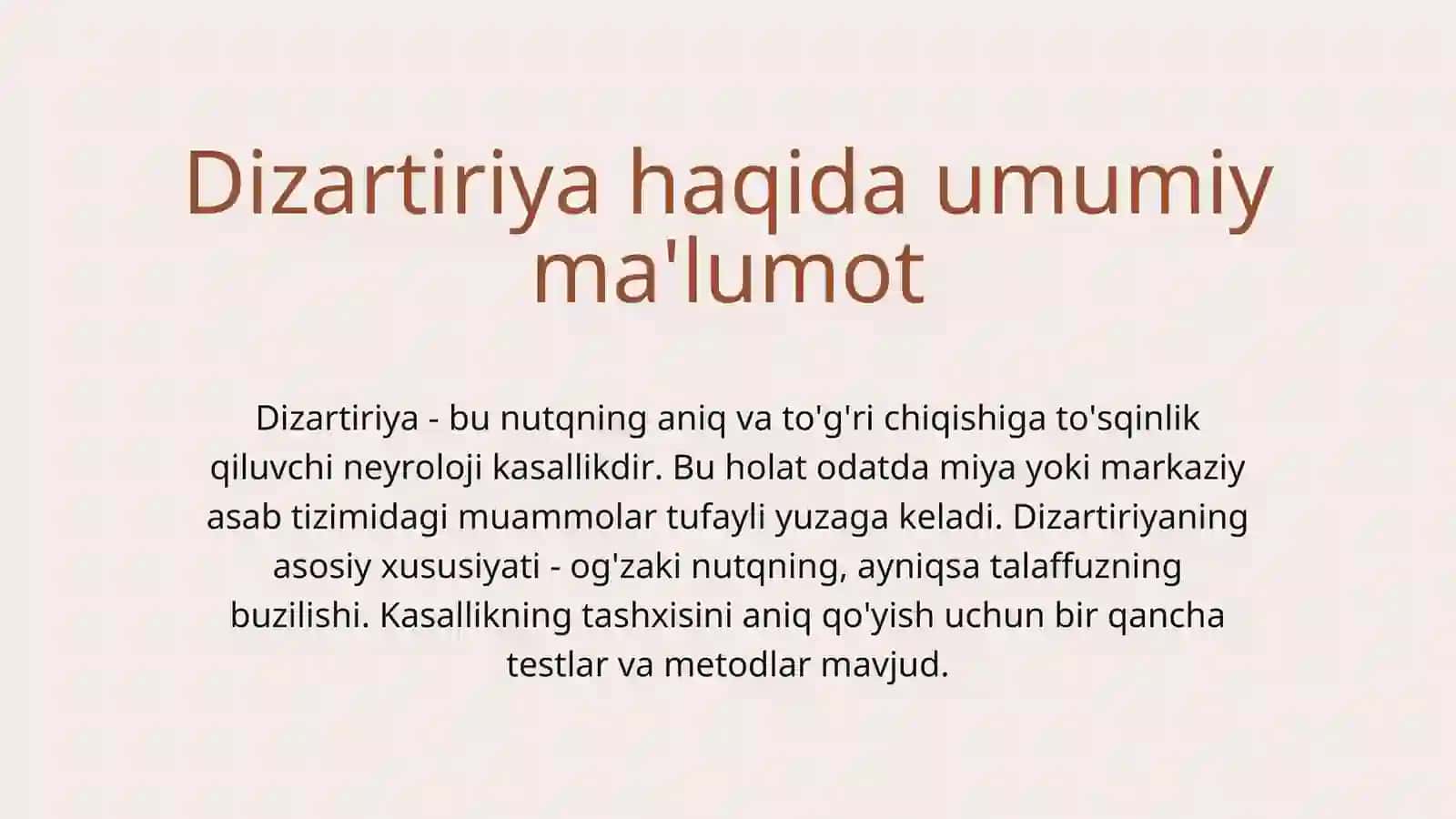 Dizartiriya 2