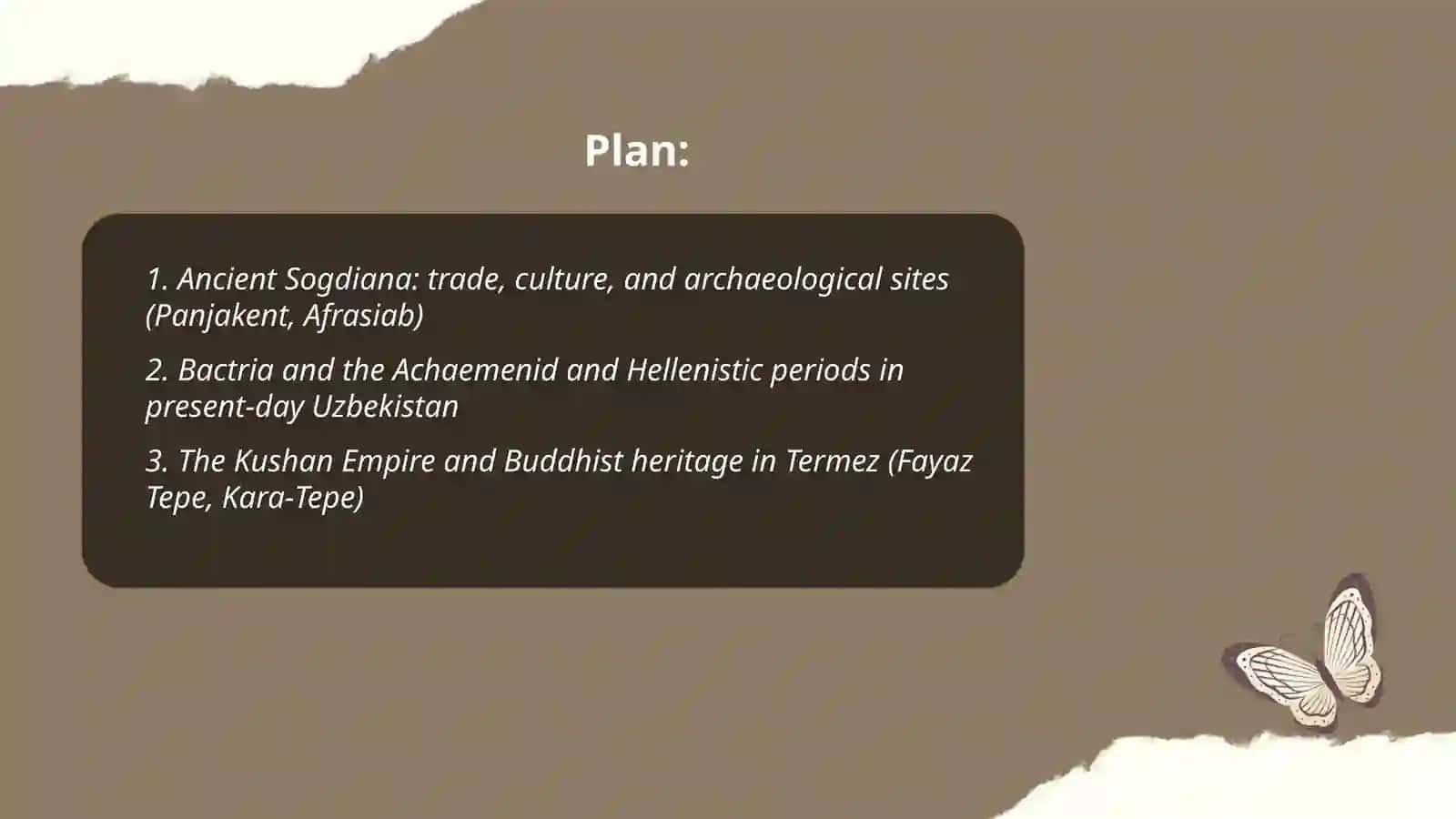 History of Uzbekistan (Search information, answer the questions and write a reflection, present some historical places) 2